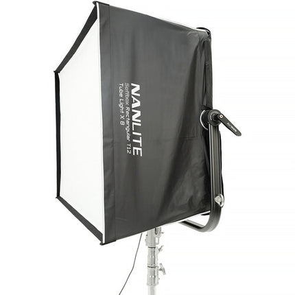 Nanlite 8-Tube Light Frame con Softbox Grid y Múltiples Capas de Difusión
