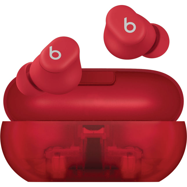 Beats by Dr. Dre Solo Buds Auriculares Inalámbricos 18 Horas Estuche Transparente Rojo