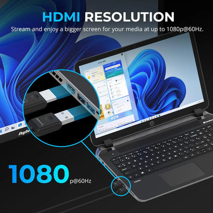 Sabrent DA-H1R1 Adaptador HDMI Inalámbrico 1080p 60Hz 5 GHz WiFi