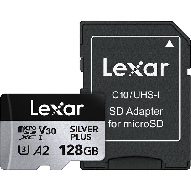 Lexar 128GB microSDXC Profesional UHS-I Clase 10 V30 con Adaptador SD