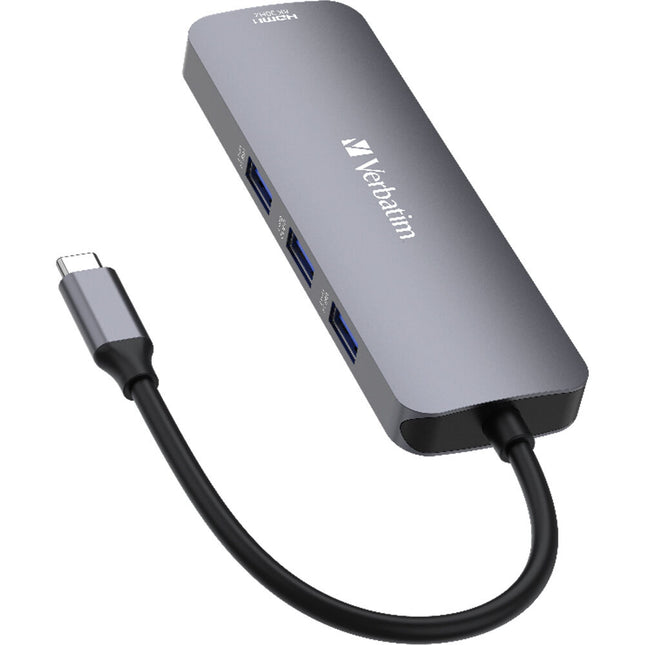 Verbatim 8-Port USB-C Pro CMH-08 Hub Multipuertos con HDMI 8K 85W PD