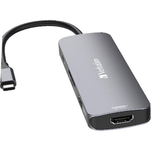 Verbatim 8-Port USB-C Pro CMH-08 Hub Multipuertos con HDMI 8K 85W PD