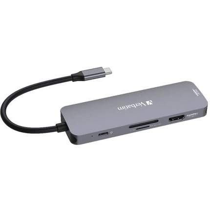 Verbatim 8-Port USB-C Pro CMH-08 Hub Multipuertos con HDMI 8K 85W PD