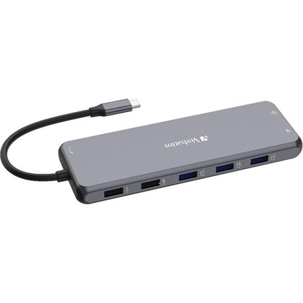 Verbatim 13 Puertos USB-C Pro CMH-13 Hub Multiport con 85W Power Delivery y Gigabit Ethernet