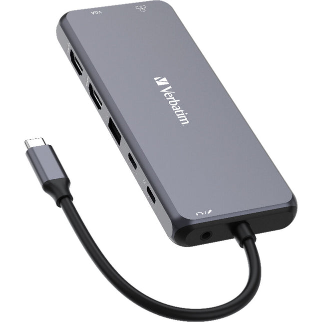 Verbatim 14-Port USB-C Pro CMH-14 Hub multipuerto 85W USB-C HDMI VGA