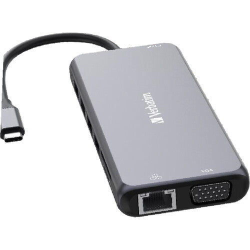 Verbatim 14-Port USB-C Pro CMH-14 Hub multipuerto 85W USB-C HDMI VGA
