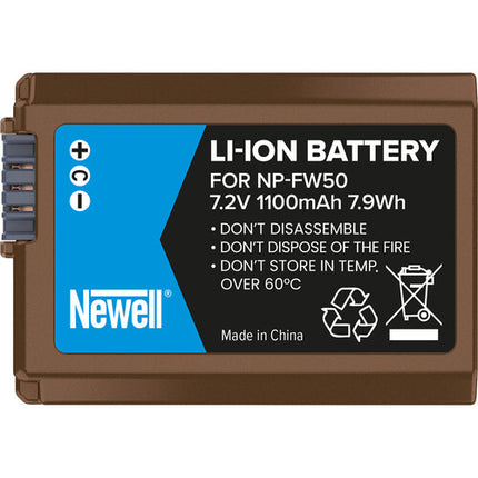 Newell NP-FW50 Batería Recargable USB-C para Cámaras Sony 1100mAh 7.2V