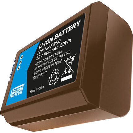 Newell NP-FW50 Batería Recargable USB-C para Cámaras Sony 1100mAh 7.2V