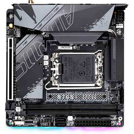 Gigabyte B760I AORUS PRO Placa base Mini-ITX LGA 1700 DDR5 Wi-Fi 6E