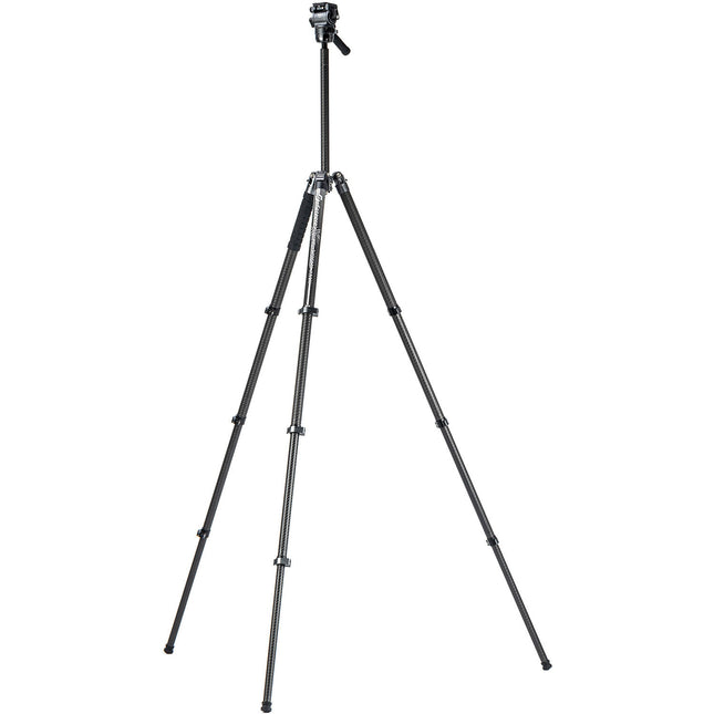 Fotopro X-Airfly Max Trípode de Viaje de Fibra de Carbono con Cabeza Esférica 65.4" y Capacidad 22 lb