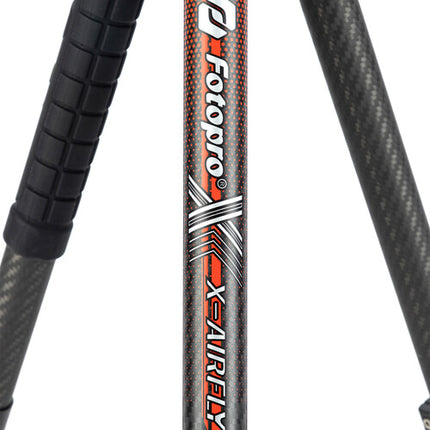 Fotopro X-Airfly Trípode de Viaje en Fibra de Carbono 63" 11 lb con Soporte para Smartphone