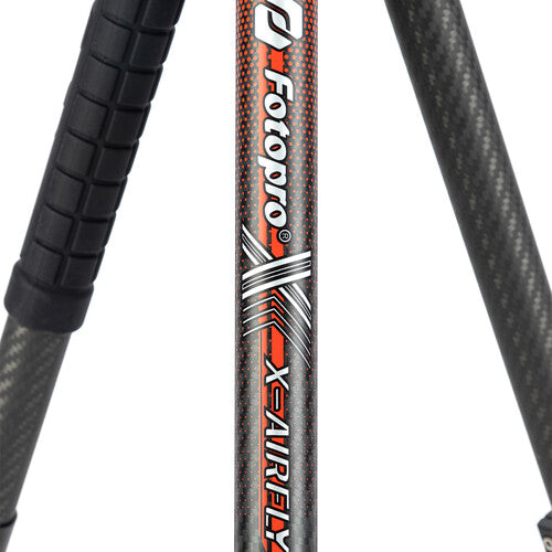 Fotopro X-Airfly Trípode de Viaje en Fibra de Carbono 63" 11 lb con Soporte para Smartphone