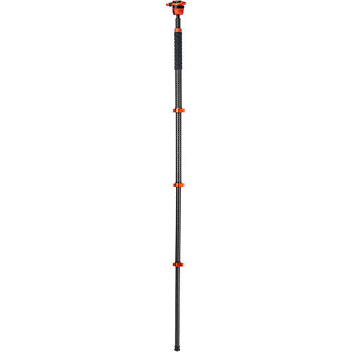 Fotopro X-Airfly Max Trípode de Viaje Carbono 65.4" Cabezal Bola Naranja