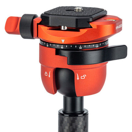 Fotopro X-Airfly Max Trípode de Viaje Carbono 65.4" Cabezal Bola Naranja
