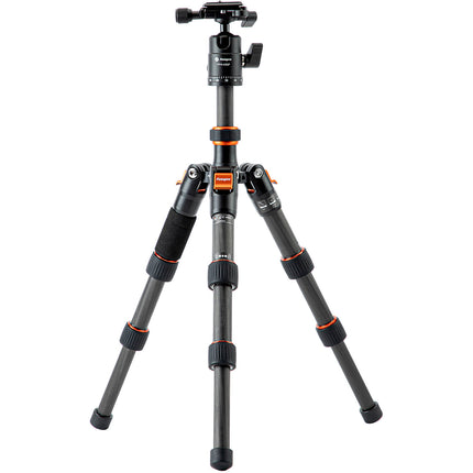 Fotopro X-Go Mini 2 trípode de fibra de carbono 17.8 pulg altura máxima 7.5 pulg plegado incluye bolsa
