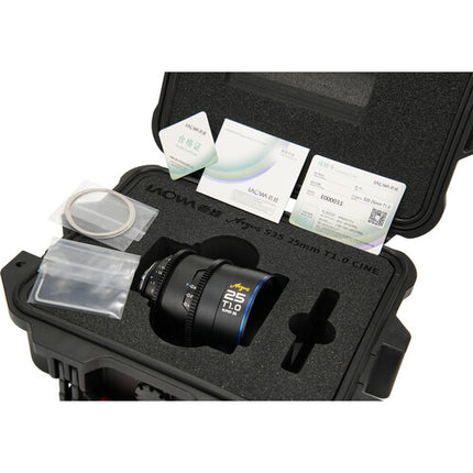 Venus Optics Laowa Argus S35 25mm T1 Lente Cine para Sony E con Ajuste y Soporte