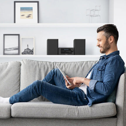 Panasonic Sistema de Audio Inalámbrico 80W con CD Radio FM Bluetooth