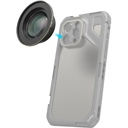 SmallRig Objetivo Macro 75mm para Móviles Montura T con Foco Mínimo 1.57"