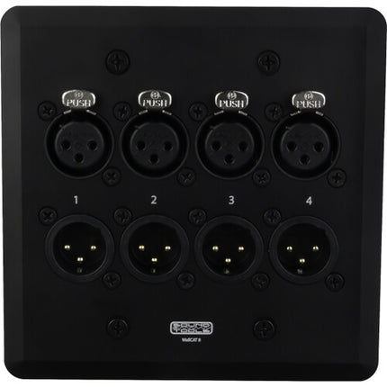SoundTools WallCAT Placa de Audio Analógica 2-Gang con XLR y RJ45 Blanca