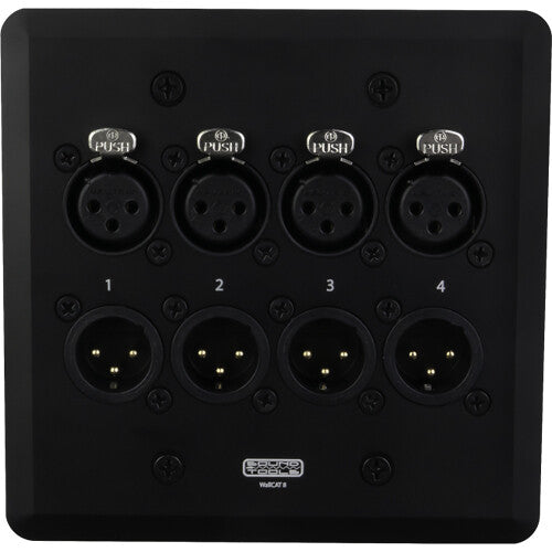 SoundTools WallCAT Placa de Audio Analógica 2-Gang con XLR y RJ45 Blanca