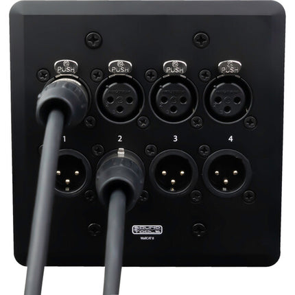 SoundTools WallCAT Placa de Audio Analógica 2-Gang con XLR y RJ45 Blanca