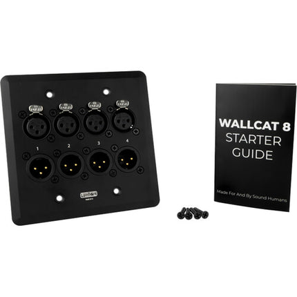 SoundTools WallCAT Placa de Audio Analógica 2-Gang con XLR y RJ45 Blanca