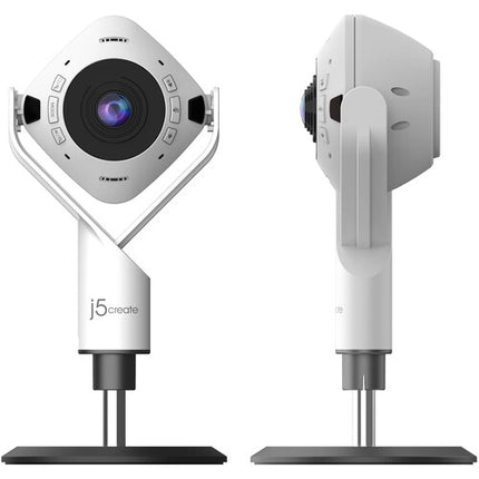 j5create Cámara web 360° AI con altavoz Full HD 1920x1080 30 fps y control remoto