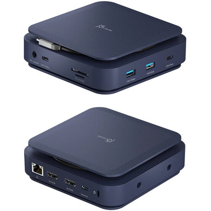 j5create 11 en 1 Dock USB-C con Doble HDMI 4K 60Hz y 100W PD