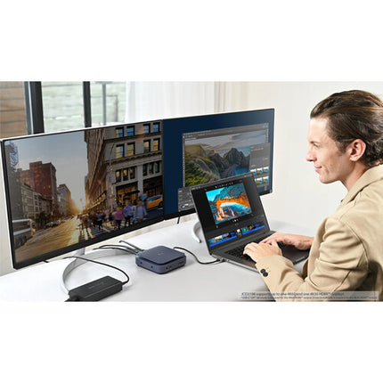 j5create 11 en 1 Dock USB-C con Doble HDMI 4K 60Hz y 100W PD