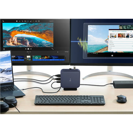 j5create 11 en 1 Dock USB-C con Doble HDMI 4K 60Hz y 100W PD