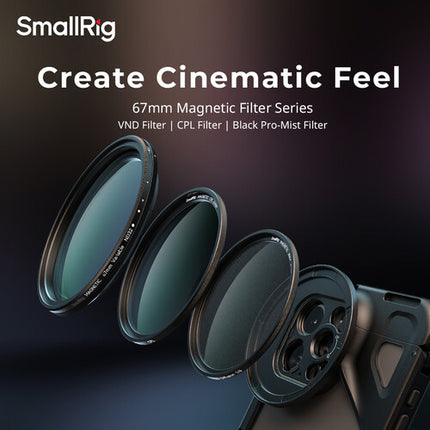 SmallRig Adaptador de Filtro M-Mount 67mm para Cámaras iPhone