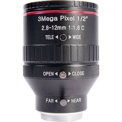 AIDA Imaging CS Mount Lente Varifocal 3MP 2.8-12mm F1.4 Manual