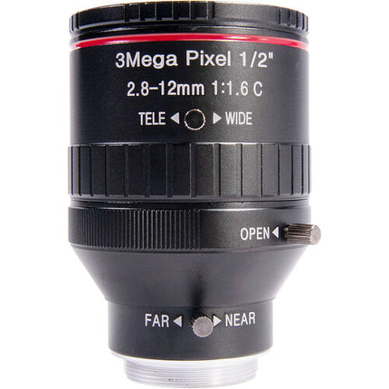 AIDA Imaging CS Mount Lente Varifocal 3MP 2.8-12mm F1.4 Manual
