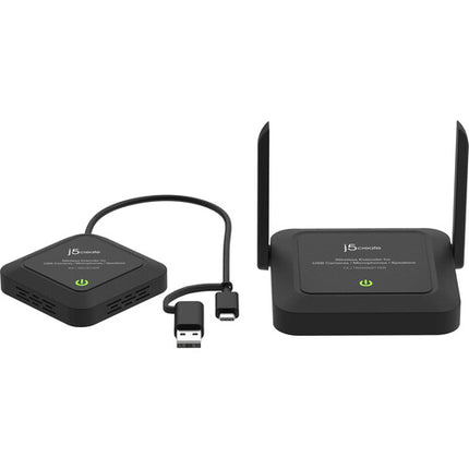 j5create Sistema de Extensión Inalámbrico para Cámaras USB con Alcance 25m y Video UHD 4K30