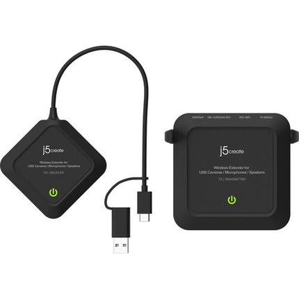 j5create Sistema de Extensión Inalámbrico para Cámaras USB con Alcance 25m y Video UHD 4K30
