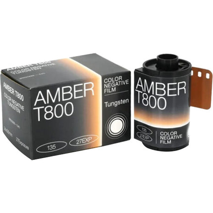 Amber 800 ISO Película Negativa Color Tungsteno 35mm 27 Exposiciones Granulado Fino