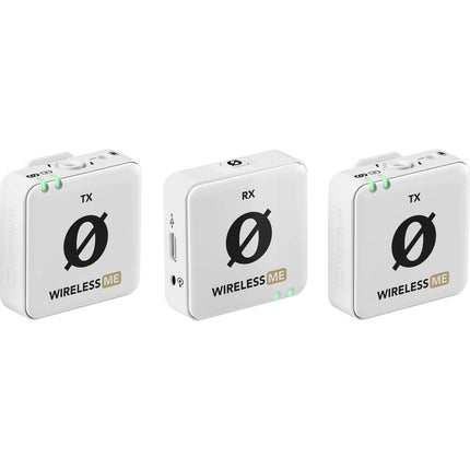 RODE Wireless ME Dual Sistema de Micrófono Inalámbrico Blanco 7h Batería 328ft Alcance
