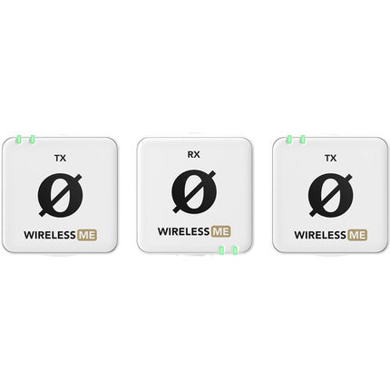 RODE Wireless ME Dual Sistema de Micrófono Inalámbrico Blanco 7h Batería 328ft Alcance