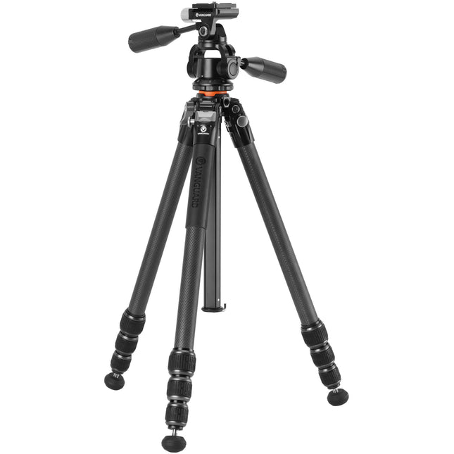 Vanguard VEO 5 264C trípode de fibra de carbono 67 pulg altura carga 22 lb con cabeza PH-38S y bolsa acolchada