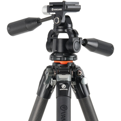 Vanguard VEO 5 264C trípode de fibra de carbono 67 pulg altura carga 22 lb con cabeza PH-38S y bolsa acolchada