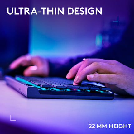 Logitech G G515 Teclado mecánico inalámbrico TKL RGB GL Linear 36 horas batería