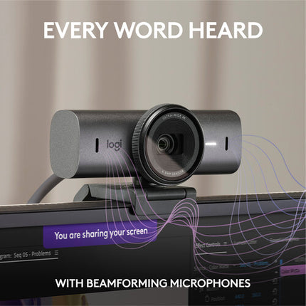 Logitech MX Brio Webcam 4K UHD 30fps Autofocus Montura USB-C