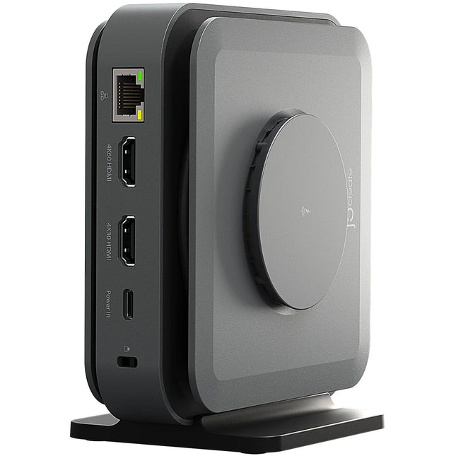 j5create Dock USB-C 12 en 1 con HDMI Dual 4K y carga inalámbrica 15W