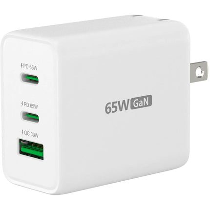 j5create 65W GaN Cargador de Pared USB 1 USB-A 2 USB-C PD 3.0 QC 3.0