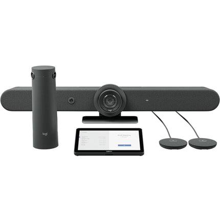 Logitech Rally Bar Kit para Salas Medianas Cámara 4K Micrófonos Modulares