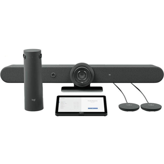 Logitech Rally Bar Kit para Salas Medianas Cámara 4K Micrófonos Modulares