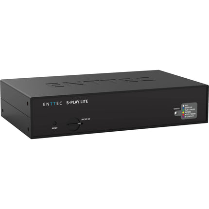 ENTTEC S-Play LITE Controlador DMX 16 Universos 8GB Memoria Pack Completo