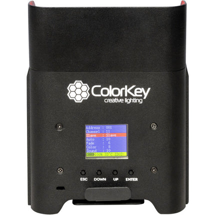 ColorKey AirPar HEX 4 Uplights inalámbricos batería 12W 25° 8 unidades