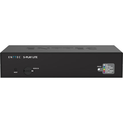 ENTTEC S-Play LITE Controlador DMX 16 Universos 8GB Memoria Pack Completo