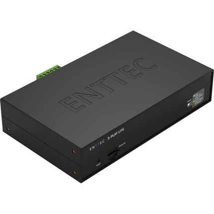 ENTTEC S-Play LITE Controlador DMX 16 Universos 8GB Memoria Pack Completo